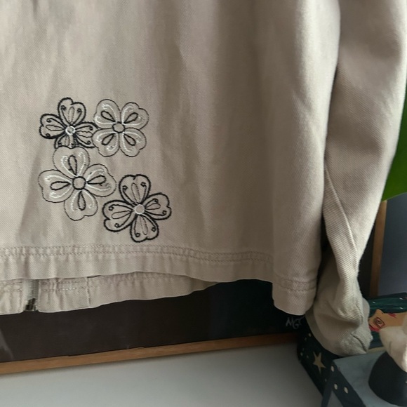 Y2K Floral Embroidered Women's Jacket Medium One Size - Picture 10 of 16